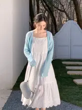 極上の柔らかさ コットンキャミソールロングドレス【夏用・軽量・透湿・スウィートスタイル】