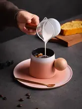 高級感漂う 手作り陶器のカフェカップ【オフィス・ティータイム・洗練されたデザイン】