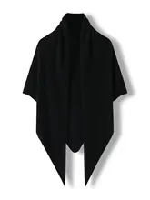 山羊絨製 無地の三角ショール【秋冬向け・保温・スタイリッシュ】