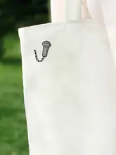 マイク マイク ブローチ 手刺繍