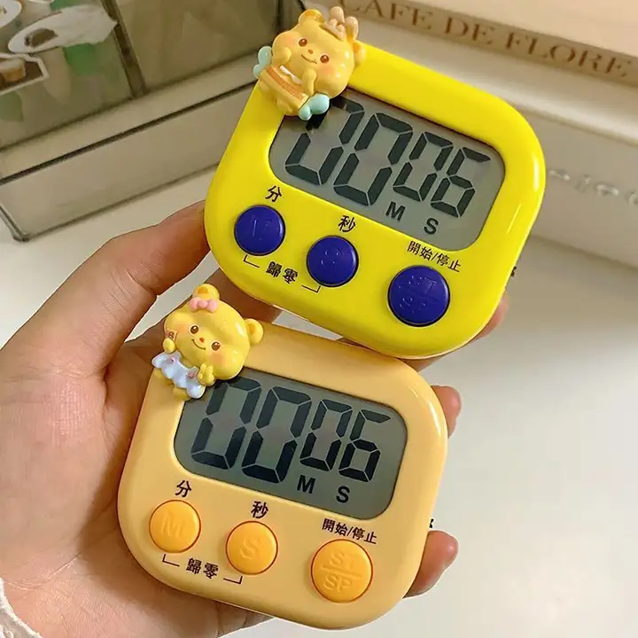 タイマー ストップウォッチ アラーム 可愛い くま マスコット カウントダウン キッチン 料理 美容 勉強 運動 目覚まし時計