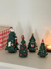 クリスマスツリー オーナメント 樹脂製 卓上インテリア 撮影小物 インスタ映え オフィス リビング