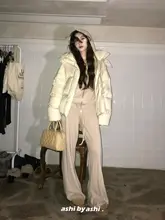 デフロンフード付きジップアップパーカーとストレートパンツ【冬用・スタイル・トレンド】（セットアップ対応）