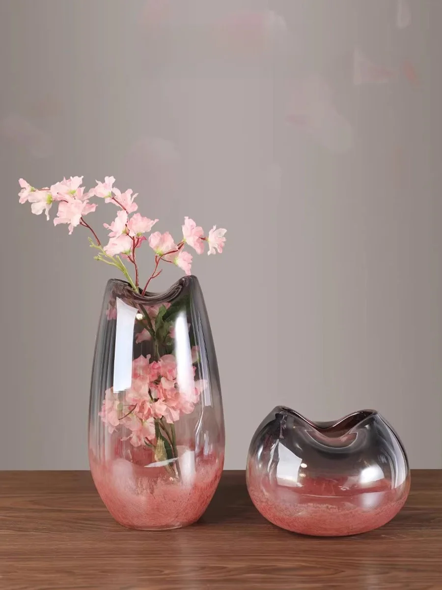 EKU PRO 高級琉璃花瓶：粉色グラデーションのインテリアに最適な台面花瓶とは