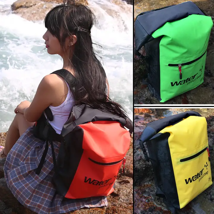 アウトドア防水リュックサック【折りたたみ収納・ダイビング用・極上の柔らかさ】（セットアップ対応）