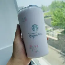 桜デザインのシリコンコーヒーカップカバー【透明・耐衝撃・滑り止め・全包カバー】