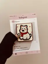華為Pockets用 折りたたみ式スマホケース【小花柄・刺繍デザイン】