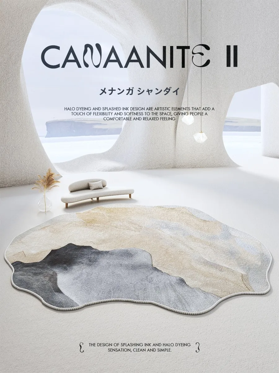 韓国インテリアを再現｜カフェ風部屋の作り方 - 不規則デザインラグの定義と空間適応