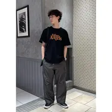 高級感あるカジュアルスタイルの極薄工装パンツ【ストリート風・フィット】