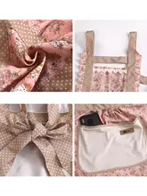 キュートなキャンバスエプロン【女性用・キッチン用・防汚・通気性・耐摩耗】
