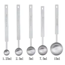 304ステンレス製コーヒー計量スプーン【5ml・30ml・ベーカリー用・キッチン用品】
