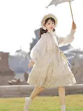 エレガントなデイリーロリータワンピース【長袖・春秋用・甘いプリンセススタイル】