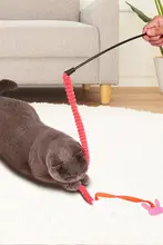 猫じゃらし ペット用品 おもちゃ 耐噛み 長い棒