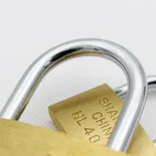 地球ブランド 銅製小型掛け錠【互開ロック・メールボックス用・純銅製】