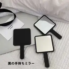 韓国製 かわいい携帯用化粧鏡【スクエア型・ミニサイズ・学生向け】