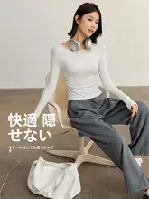Never me 極上の柔らかさ モダールフィットネスウェア【長袖・保温効果・ヨガ用】