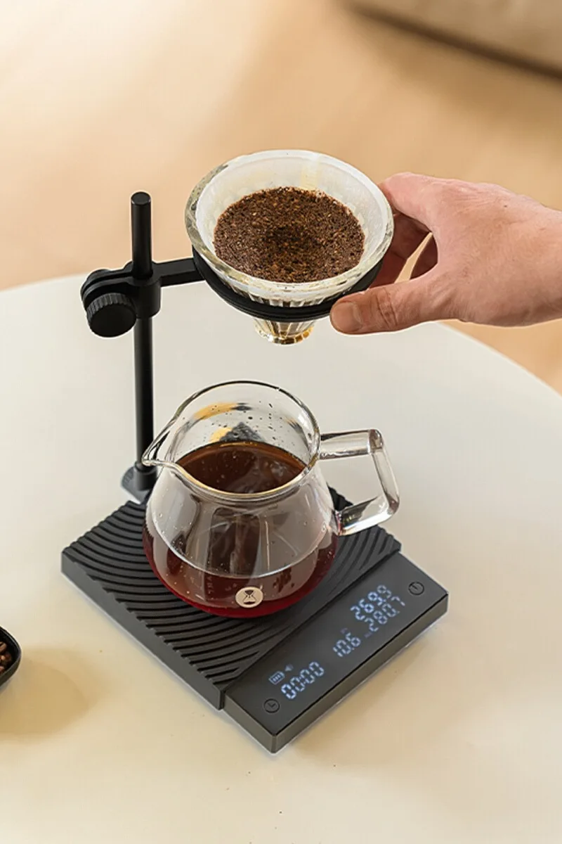 Taima ブラックミラーDUOコーヒー電子スケール【デュアル計量・高精度・ハンドドリップ用】