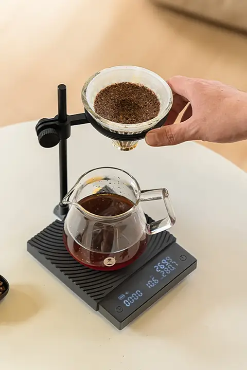 Taima ブラックミラーDUOコーヒー電子スケール【デュアル計量・高精度・ハンドドリップ用】