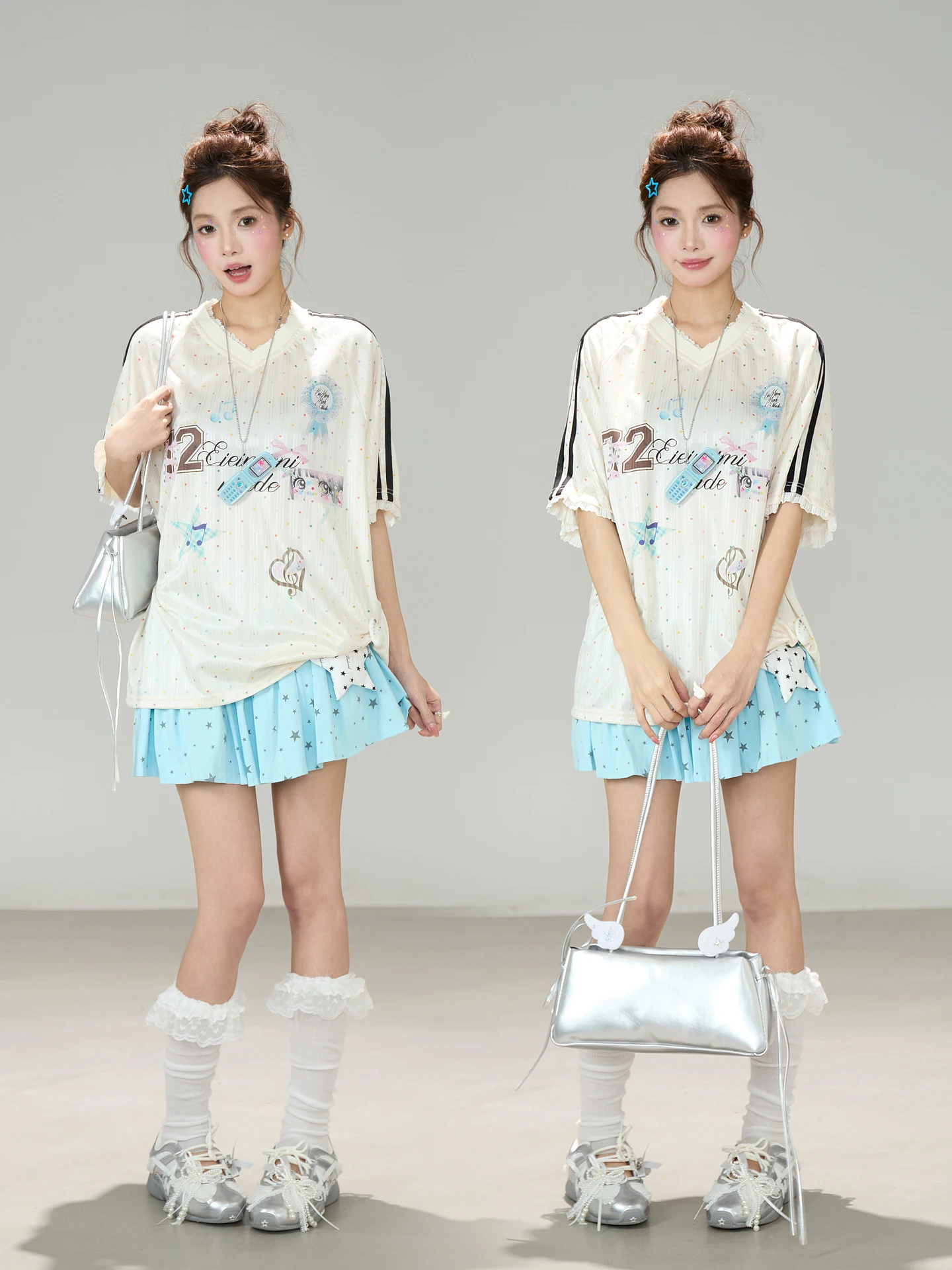 アイドルジャージ おすすめモデル：千禧印花Vネック短袖Tシャツの実用性と選定基準