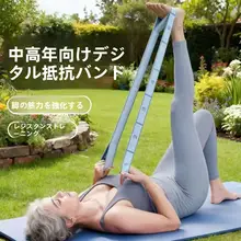 抗阻力トレーニングバンド【筋力強化・大臀筋・腕・脚用・高齢者向け】