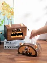 ブラックウォールナット製 テーブル用ティッシュボックス【クリエイティブデザイン・北欧スタイル】