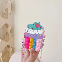 かわいい子供用ショルダーバッグ【シリコンアイスクリームデザイン・女の子向け】