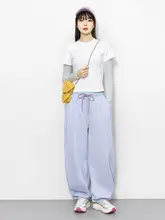 春季アウトドア用 カラーブロック風デザイン 長袖Tシャツ【ストライプスリーブ・細身効果】