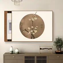 禅の雰囲気を演出する！梅の花デザインの装飾画【穴あけ不要・配電箱のカバー用】