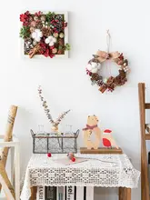 リース 壁掛け オーナメント 松ぼっくり アメリカン風 ウォールアート クリスマス 階段 ドアプレート インテリア