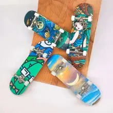初心者向けミニ指先スケートボード【メープル材・タートルデザイン・デスクトップ装飾】
