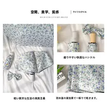 折りたたみ晴雨兼用日傘【フローラルデザイン・紫花】