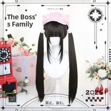 ロリータ風ロングウィッグ【日常仕様・二次元スタイル・ダブルポニーテール】