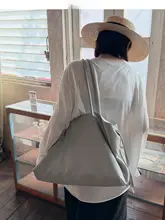 ナイロンキャンバス製 多機能単肩トートバッグ【通勤用・女性用・収納ポケット多数】