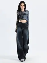 高腰フレアデニムパンツ【アメリカンヴィンテージスタイル・快  適でスリムなデザイン・レディース】（セットアップ対応）