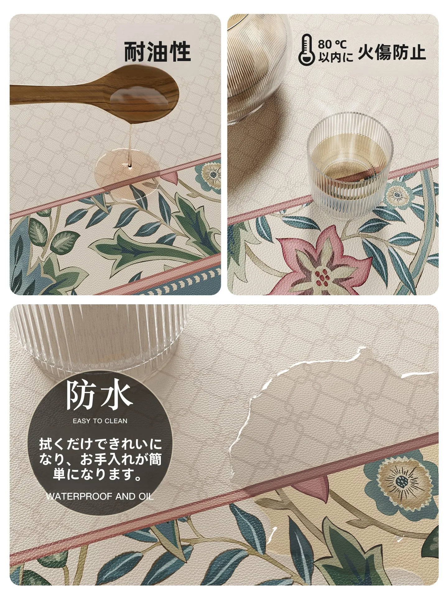 円形テーブルマット：PVC製の防油・防水・高耐熱タイプの実用性と設置ガイド