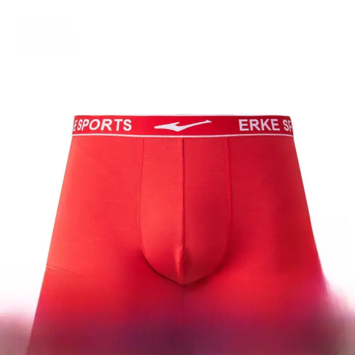 ERKE メンズ スポーツトランクス【赤・快適・トレーニング用】