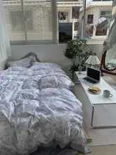 布団カバーセット 4点セット 夏 接触冷感 ウォッシャブル テンセル風 グレー 上品 ベッドリネン