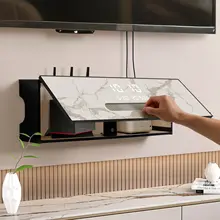 Wi-Fiルーター収納ボックス【クリエイティブクロック・コンセントカバー・テレビ台用】