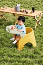 アウトドア用子供用ピクニックチェア【持ち運びに便利・低い座面・スナックテーブル付き】