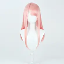 長いストレートヘアのコスプレウィッグ【キャラクター風・自然なグラデーション】