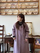 ReallyWhy ダブルカラーオーストラリアウール100% リバーシブルロングコート【スリム効果・3色展開】