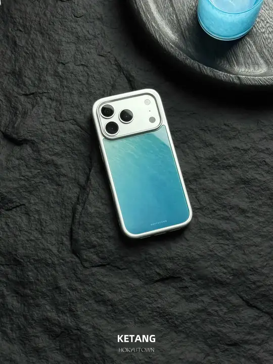 雲海デザインのiPhone用ガラスケース【滑り止め・高級感ある全包タイプ・新中式】