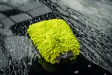 スリム洗車手袋【両面使用可能・厚手・雪ニール素材】