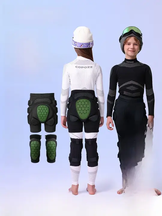 COPOZZ 子供用スキーお尻・ひざ保護パンツ【専門のインナーガード・ESA防摔】