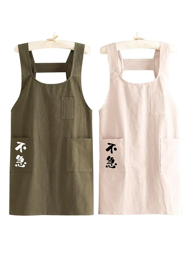 エプロンをかぶるだけのリネンって、どうやって使うの？