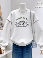 大きいサイズのルーズフィットパーカー【春秋用・カジュアル・女性用】（セットアップ対応）