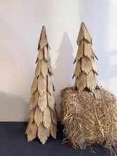 クリスマスツリー 木製 木片 ハンドメイド 床置き 大型 オブジェ 侘び寂び 上品 インテリア 飾り付け