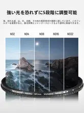NEEWER 磁気吸着NDフィルター【可変ND・37/43/58/67/72/77mm対応・高画質】