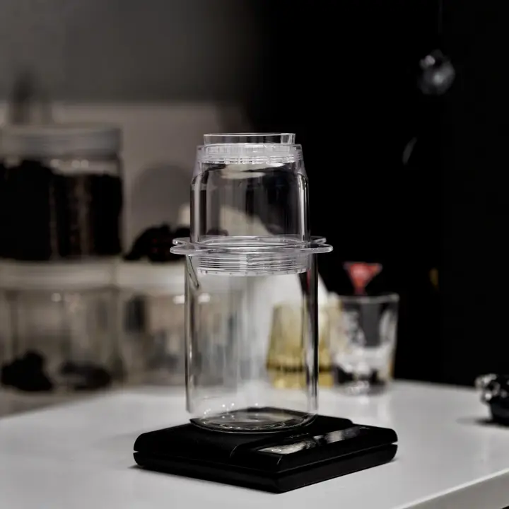 耐熱ガラス製 コーヒーシェアポット【ハンドメイド・シンプルデザイン】（セットアップ対応）