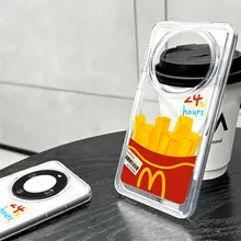 HUAWEI Mate 60 Pro用 透明ケース【高級感ある保護カバー・女性向け】